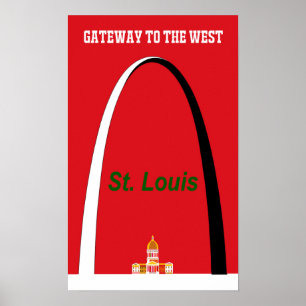 Reisposter St. Louis, Missouri Poster