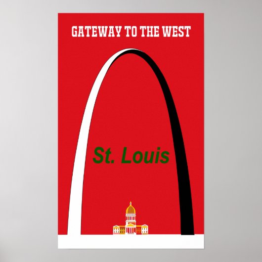 Reisposter St. Louis, Missouri Poster (Voorkant)