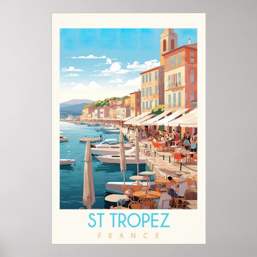 Reisposter St Tropez Poster (Voorkant)