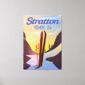 Reisposter Stratton Vermont Canvas Afdruk (Voorkant)