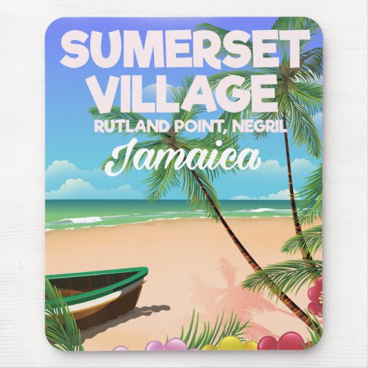 Reisposter Sumerset Village Jamaica Muismat (Voorkant)
