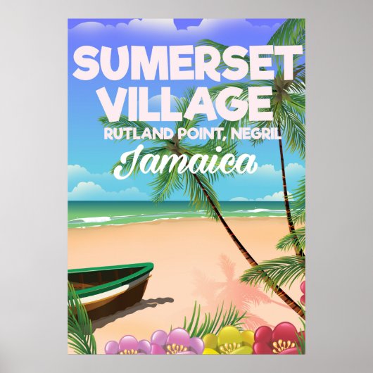 Reisposter Sumerset Village Jamaica Poster (Voorkant)