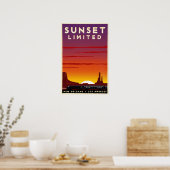 Reisposter Sunset Limited-spoorlijn Poster (Keuken)