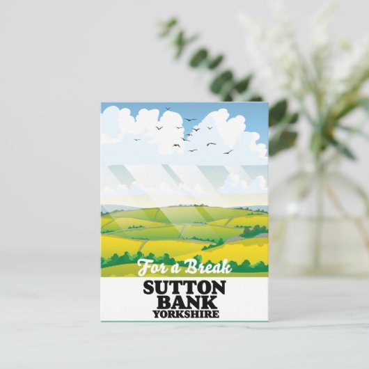 Reisposter Sutton Bank yorkshire Briefkaart (Staand voorkant)