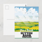 Reisposter Sutton Bank yorkshire Briefkaart (Voorkant / Achterkant)