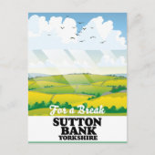 Reisposter Sutton Bank yorkshire Briefkaart (Voorkant)