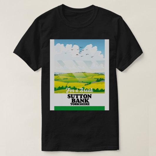 Reisposter Sutton Bank yorkshire T-shirt (Design voorkant)