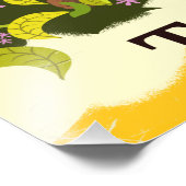 Reisposter Tahiti Retro Foto Afdruk