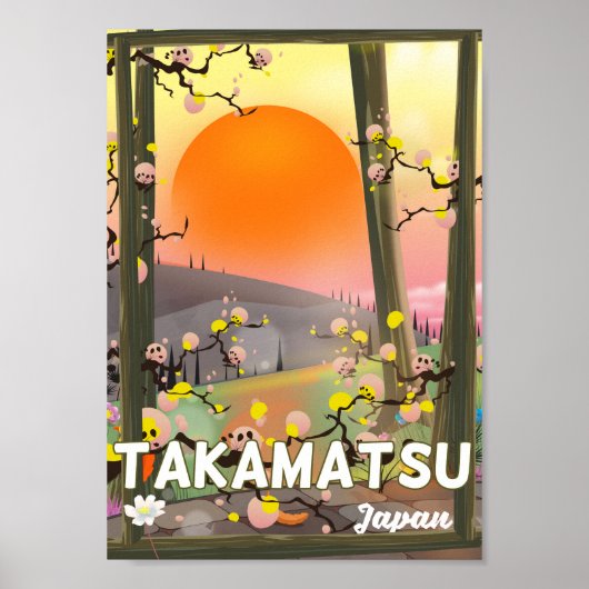 Reisposter Takamatsu japan Poster (Voorkant)