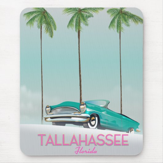 Reisposter Tallahassee Florida Muismat (Voorkant)