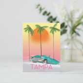  reisposter Tampa Florida Briefkaart (Staand voorkant)
