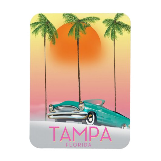  reisposter Tampa Florida Magneet (Verticaal)