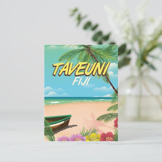 Reisposter Taveuni Fiji Briefkaart (Staand voorkant)