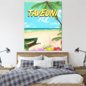 Reisposter Taveuni Fiji Canvas Afdruk (Insitu (Slaapkamer))