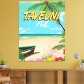 Reisposter Taveuni Fiji Canvas Afdruk (Insitu (Woonkamer))