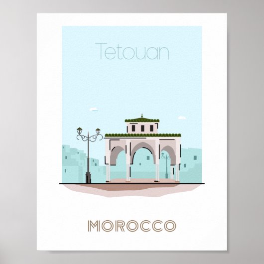 Reisposter Tetouan - marokko Poster (Voorkant)