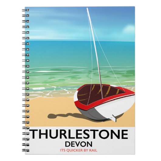 Reisposter Thurlestone South Devon Notitieboek (Voorkant)