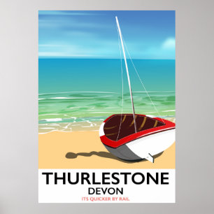 Reisposter Thurlestone South Devon Poster