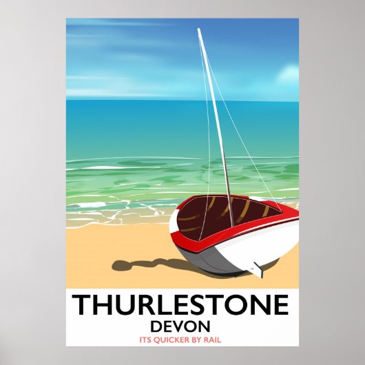 Reisposter Thurlestone South Devon Poster (Voorkant)