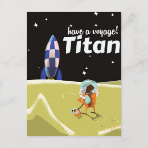 Reisposter Titan  Science fiction Briefkaart