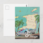 Reisposter Trinidad en Tobago Briefkaart (Voorkant / Achterkant)