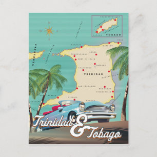 Reisposter Trinidad en Tobago Briefkaart