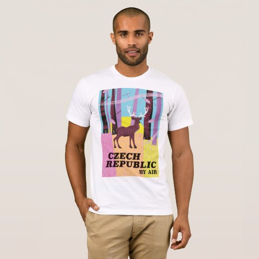 reisposter Tsjechië T-shirt (Voorkant volledig)