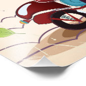 Reisposter Turijn Italië  cartoon Foto Afdruk (Hoek)