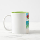 Reisposter Tuvalu-eiland Tweekleurige Koffiemok (Links)