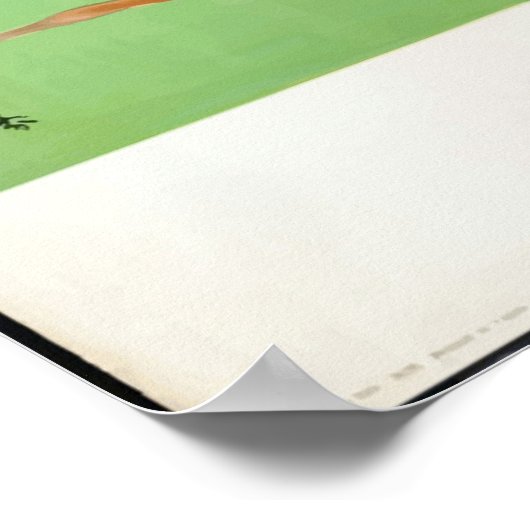  reisposter uit de jaren '30, Deer & Japans Pagoda Poster (Hoek)