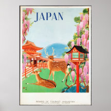  reisposter uit de jaren '30, Deer & Japans Pagoda