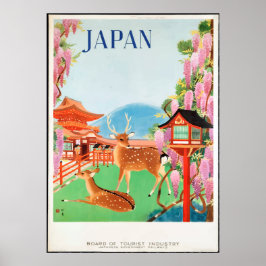  reisposter uit de jaren '30, Deer & Japans Pagoda Poster