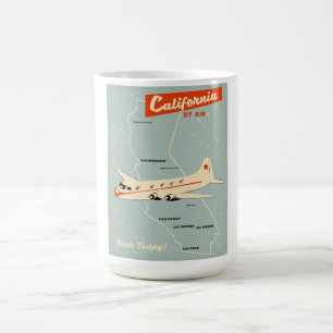 Reisposter uit de jaren 50 in Californische stijl Koffiemok
