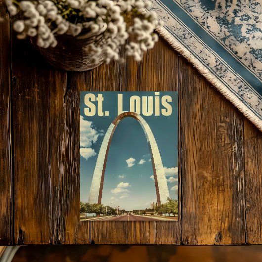 Reisposter uit het St. Louis van vroeger Briefkaart