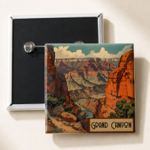 Reisposter uit het verleden Grand Canyon Colorado 