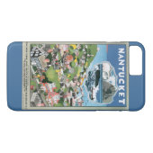 Reisposter uit het verleden, kaart van Nantucket I Case-Mate iPhone Case (Achterkant (Horizontaal))