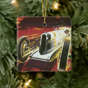 Reisposter uit het verleden, Monaco Grand Prix aut Keramisch Ornament
