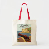 Reisposter uit het verleden, Ontdek Puerto Rico! Tote Bag (Voorkant)
