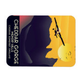 Reisposter uit het verleden van Cheddar Gorge. Magneet (Horizontaal)