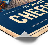 Reisposter uit het verleden van Chefchaouen, Marok Poster (Hoek)