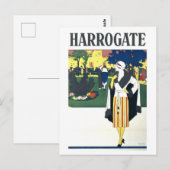Reisposter uit het verleden voor Harrogate Briefkaart (Voorkant / Achterkant)