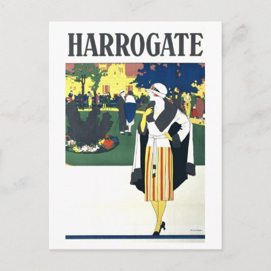 Reisposter uit het verleden voor Harrogate Briefkaart (Voorkant)