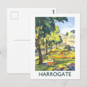 Reisposter uit het verleden voor Harrogate Briefkaart (Voorkant / Achterkant)