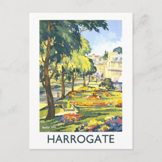 Reisposter uit het verleden voor Harrogate Briefkaart (Voorkant)