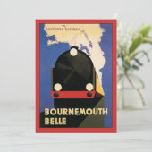 Reisposter uit vroeger tijden, Bournemouth Belle T (Staand voorkant)