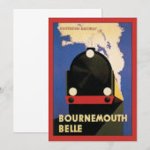 Reisposter uit vroeger tijden, Bournemouth Belle T (Voorkant / Achterkant)
