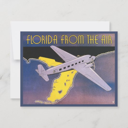 Reisposter uit vroeger tijden, Florida vanuit de l (Voorkant)