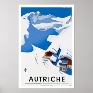 Reisposter uit vroeger tijden - Oostenrijk Austria Poster