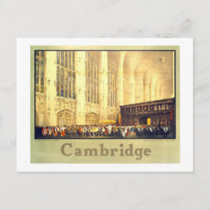 Reisposter uit vroeger tijden voor Cambridge Engel Briefkaart