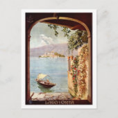 reisposter van 1920 Lago d'Orta Briefkaart (Voorkant)